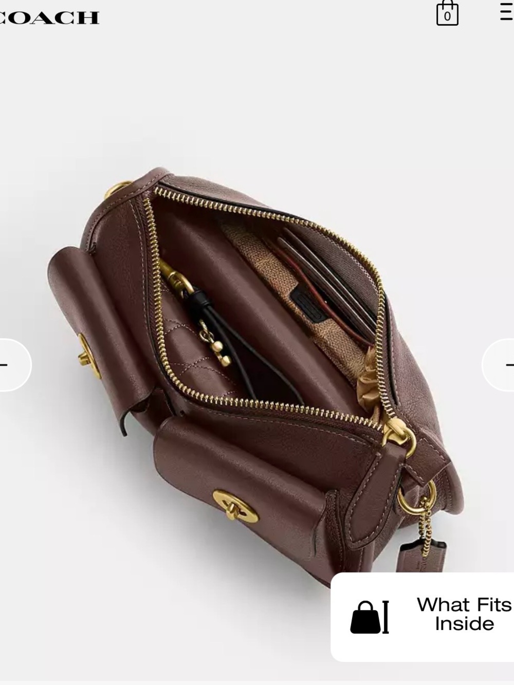 Coach Twin Turnlock Waverly Bag in maple - Picture 4 of 11